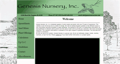 Desktop Screenshot of genesisnurseryinc.com